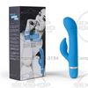 Vibrador con estimulador de clitoris de suave textura
